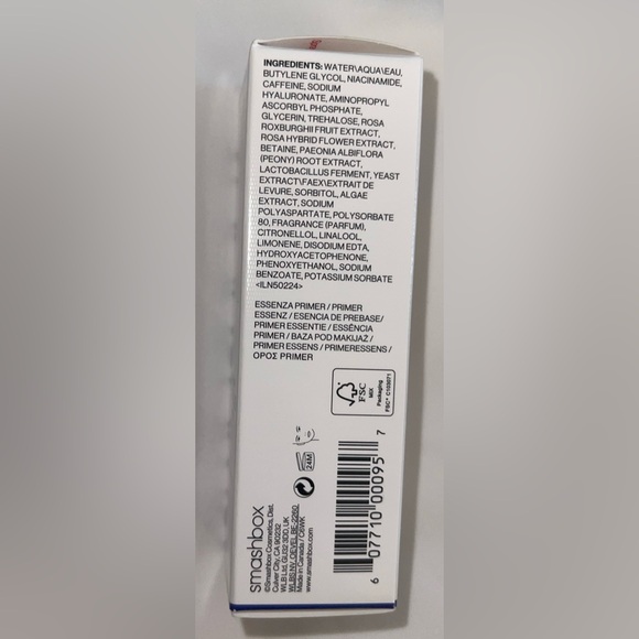 NIB Smashbox photo finish revitalize 8-in-1 primer essence black rose silkscreen - Picture 4 of 7